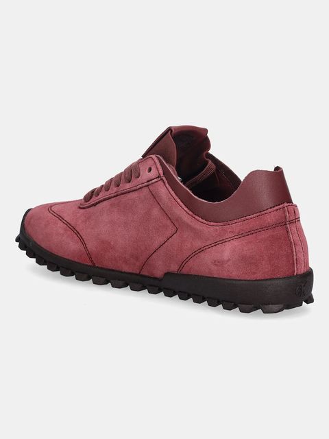 Calvin Klein sneakersy zamszowe LOW PROFILE RUNNER SUE MG damskie kolor bordowy YW0YW02050