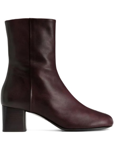 LEMAIRE 55mm Anatomic round-toe boots - Brown - zdjęcie produktu nr 1