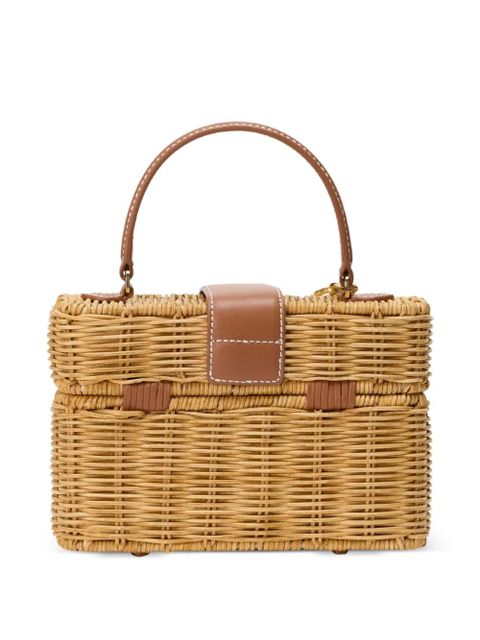 Self-Portrait bow-detail cherry-charm tote bag - Neutrals - zdjęcie produktu nr 2