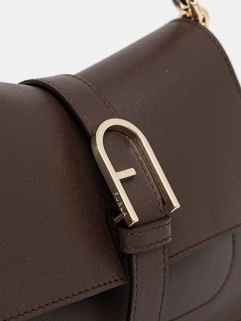 Furla torebka skórzana kolor brązowy WB01032.BX2045.4284S - zdjęcie produktu nr 2