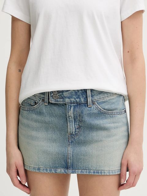 Levi's spódnica jeansowa SUPERLOW MINI - zdjęcie produktu nr 1