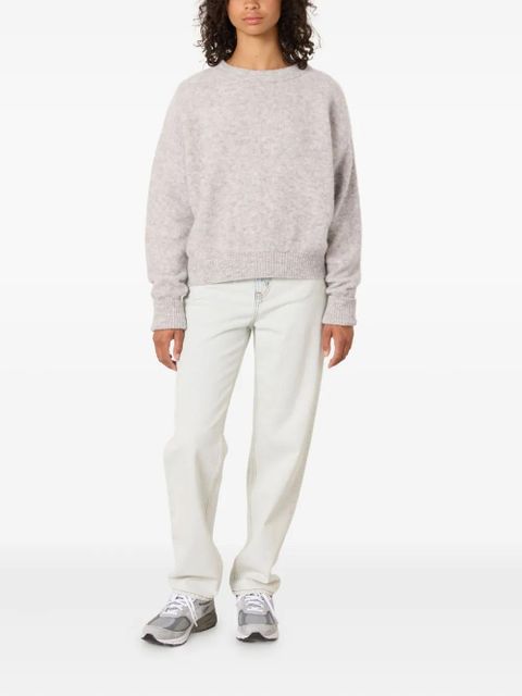 American Vintage Vitow ribbed boat-neck sweater - Grey - zdjęcie produktu nr 2