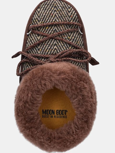 Moon Boot śniegowce MB X GIR EVX CHALET MULE FUR kolor brązowy 80D1470120-M062