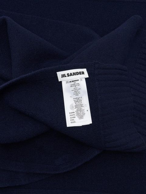 Jil Sander merino wool scarf - Blue - zdjęcie produktu nr 2