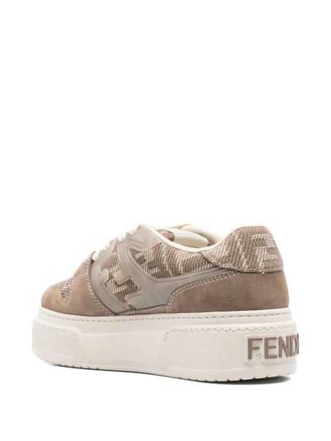 FENDI Match logo platform sneakers - Brown - zdjęcie produktu nr 2