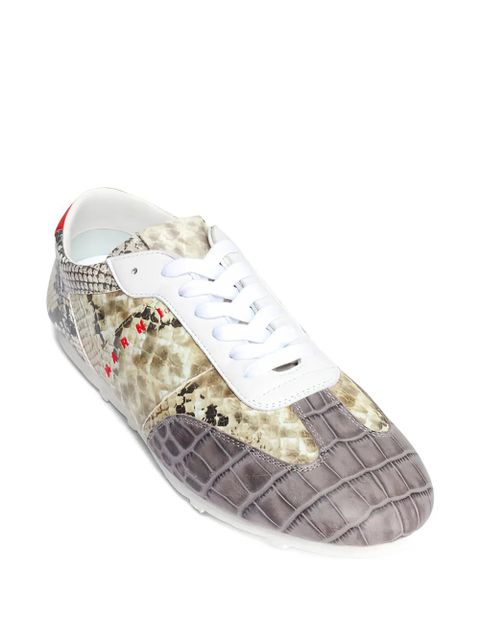 Marni snakeskin-effect sneakers - Neutrals - zdjęcie produktu nr 2