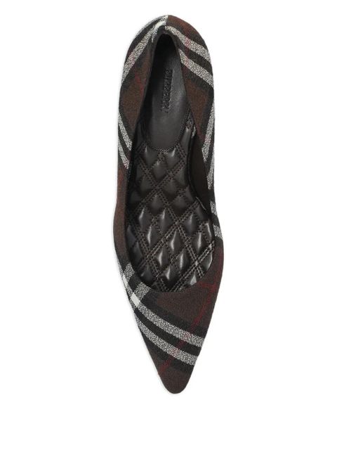 Burberry 55mm Dame check pumps - Brown