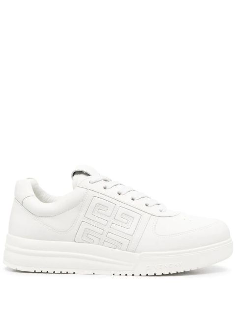 Givenchy White G4 Leather Low-Top Sneakers - zdjęcie produktu nr 1