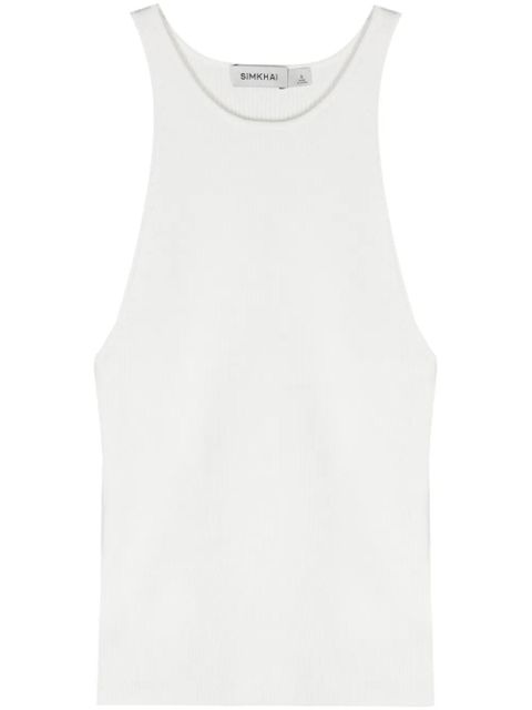 Simkhai fine-ribbed tank top - White - zdjęcie produktu nr 1