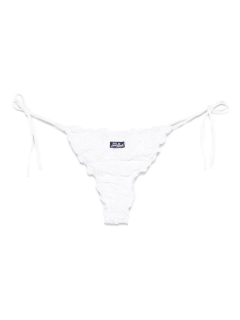 MC2 Saint Barth floral-embroidered bikini briefs - White - zdjęcie produktu nr 2