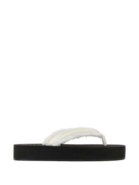 Balenciaga Jet Leg frayed slippers - White - zdjęcie produktu nr 2