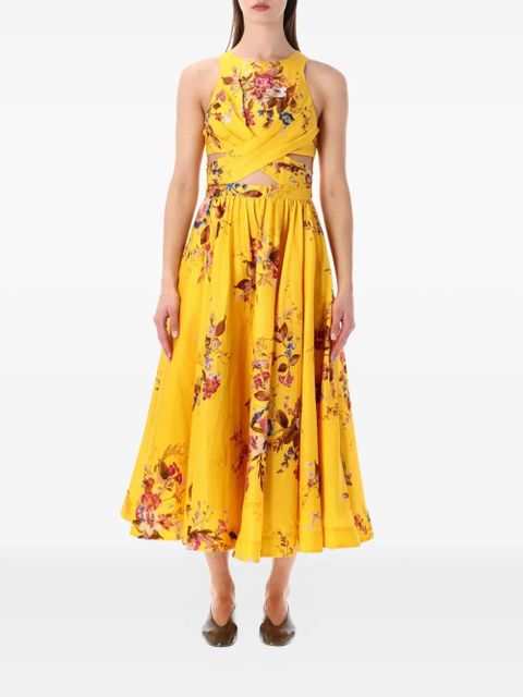 ZIMMERMANN Patience midi dress - Yellow - zdjęcie produktu nr 2