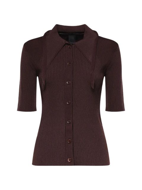 PINKO ribbed shirt - Brown - zdjęcie produktu nr 1