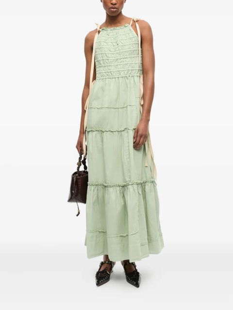 GANNI tiered dress - Green - zdjęcie produktu nr 2