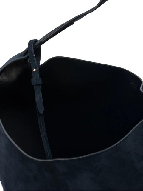 KHAITE suede shoulder bag - Blue
