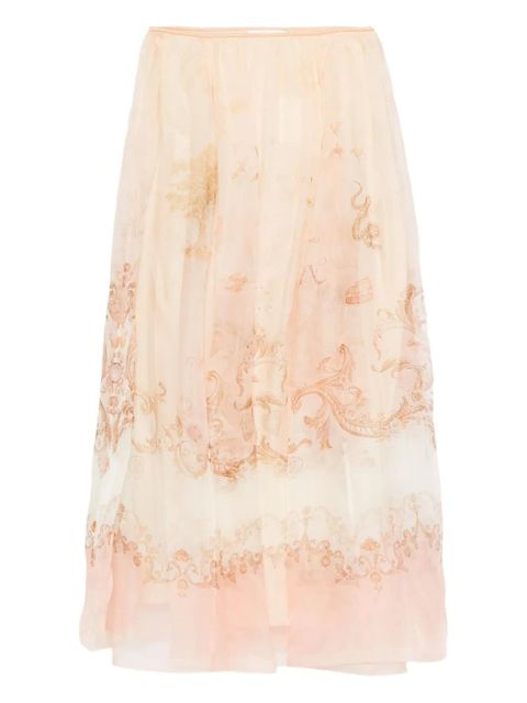 ZIMMERMANN silk pleated skirt - Neutrals - zdjęcie produktu nr 1