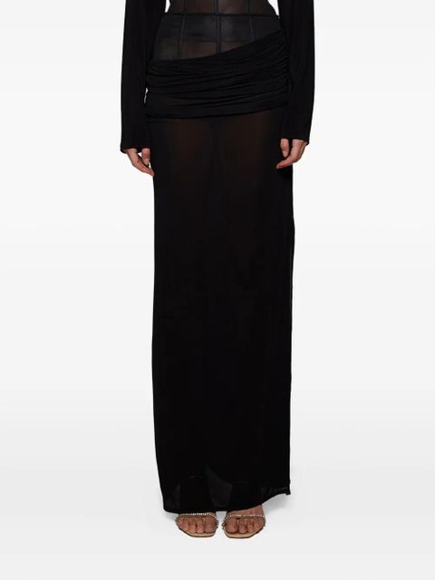 Christopher Esber corset draped skirt - Black