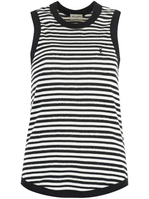 Saint Laurent striped tank top - Black - zdjęcie produktu nr 1