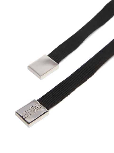 MM6 Maison Margiela rhinestone-bow necklace - Silver