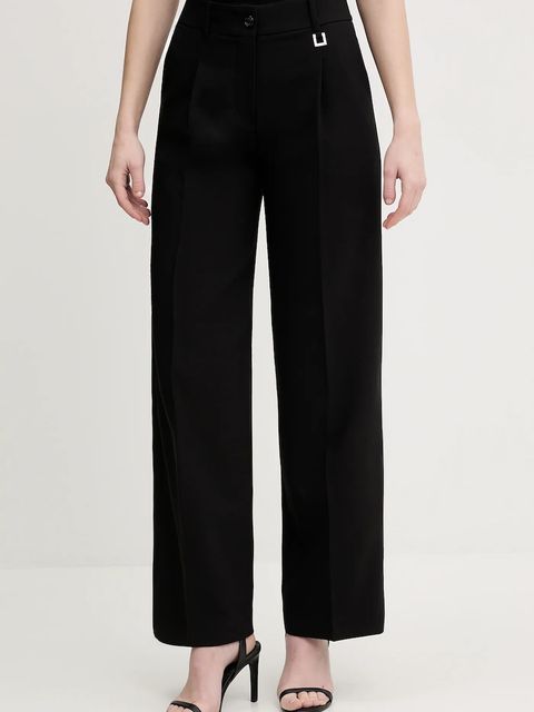 Joop! spodnie damskie kolor czarny proste high waist 30100442 - zdjęcie produktu nr 1