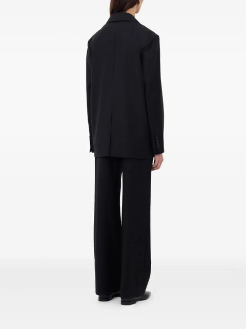 LouLou de Saison double-breasted notched lapels blazer - Black