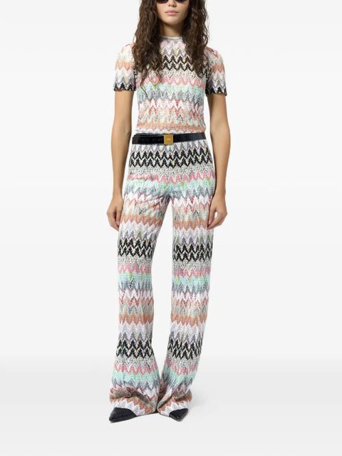 Missoni zig-zag short-sleeve knitwear - Neutrals - zdjęcie produktu nr 2