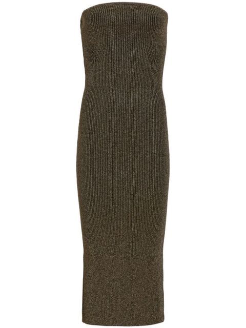 KHAITE The Rumer ribbed-knit midi dress - Green - zdjęcie produktu nr 1