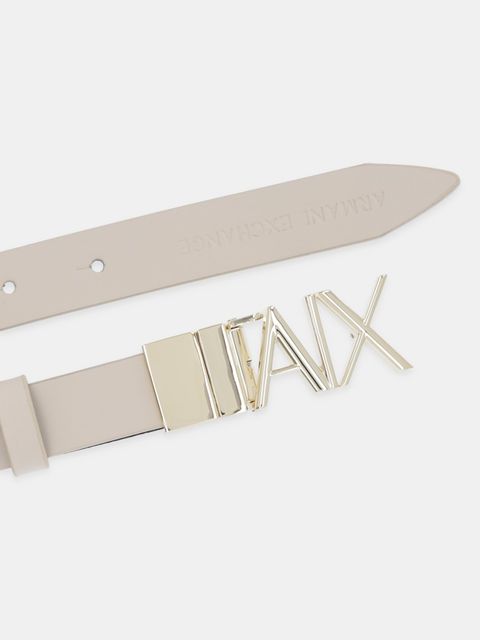 Armani Exchange pasek skórzany damski kolor beżowy XW002127 AF17157 - zdjęcie produktu nr 2