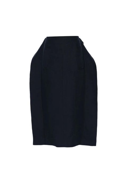 KHAITE front-pocket midi skirt - Blue - zdjęcie produktu nr 1