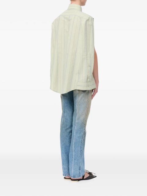 MM6 Maison Margiela striped shirt - Green