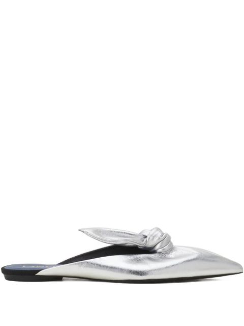 Lanvin knotted pointed-toe mules - White - zdjęcie produktu nr 1
