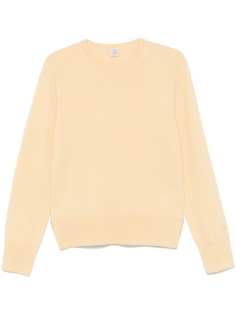 TOTEME crew-neck sweater - Yellow - zdjęcie produktu nr 1