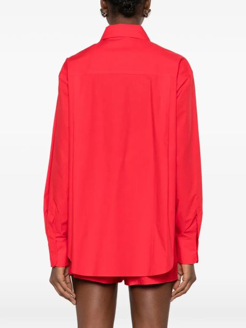 The Frankie Shop Lui button pocket shirt - Red