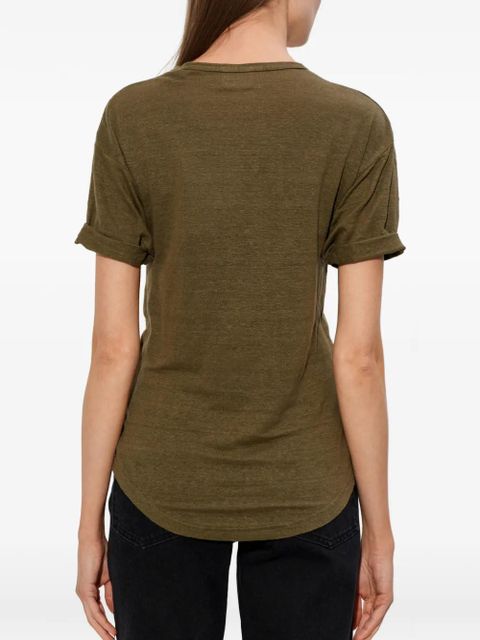 MARANT ÉTOILE Koldia logo-print T-shirt - Green