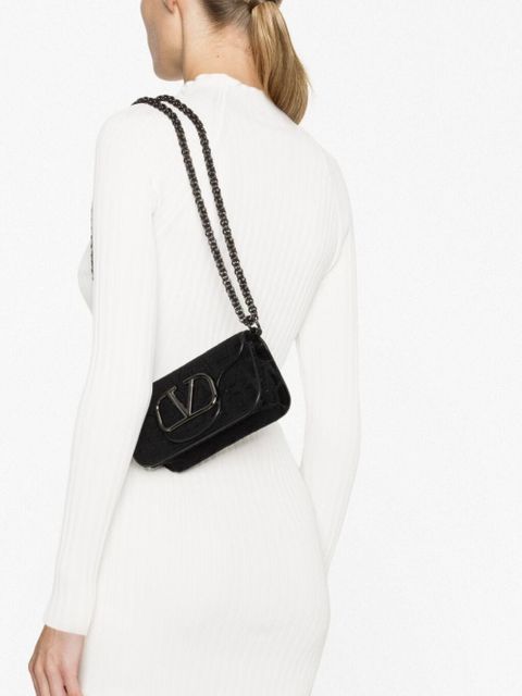 Valentino Garavani small Locò Toile Iconographe shoulder bag - Black