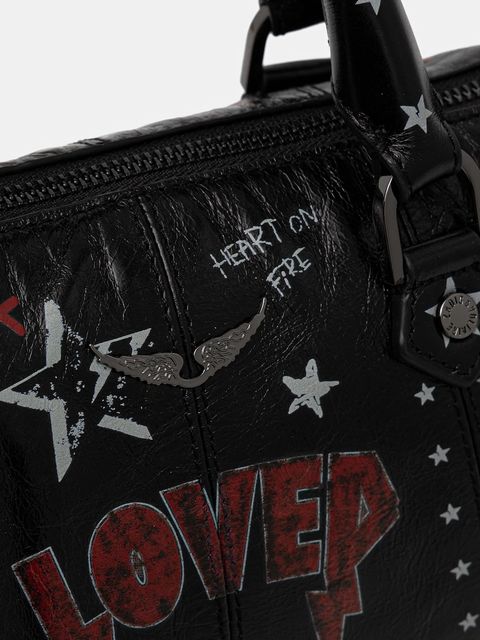 ZADIG&VOLTAIRE torebka skórzana kolor czarny LWBA04146