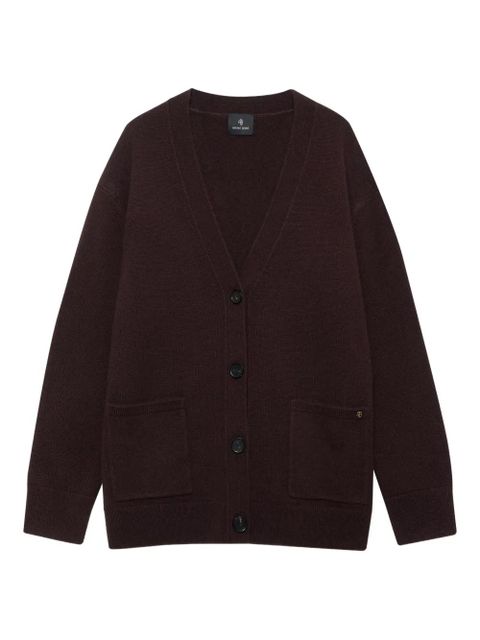 ANINE BING buttoned pocket cardigan - Brown - zdjęcie produktu nr 1