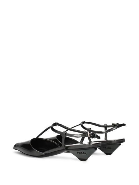 Prada logo-detail mules - Grey