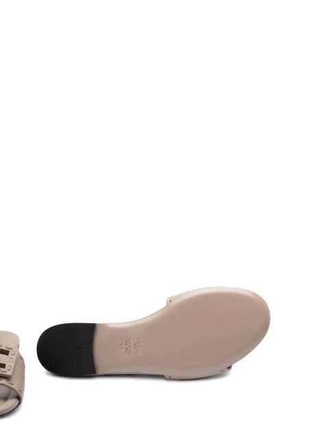 FENDI leather slides - Grey