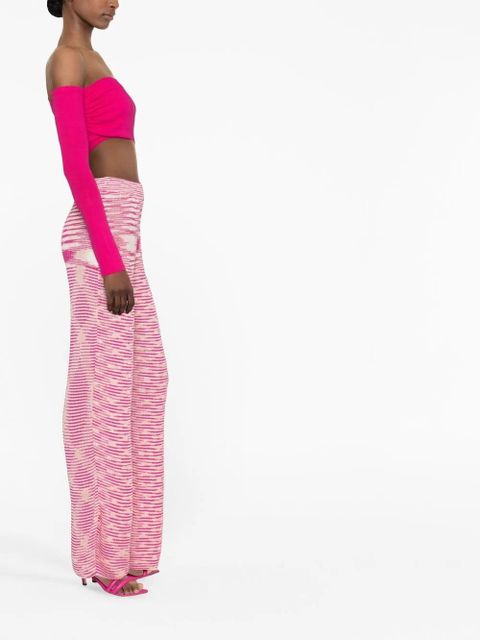 Missoni patterned knitted trousers - Pink