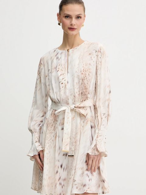 Marciano by Guess sukienka DENISE kolor beżowy mini rozkloszowana 5BGK31 7352A - zdjęcie produktu nr 1