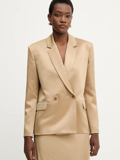 Liviana Conti marynarka kolor zielony jednorzędowa gładka F5WS88 - zdjęcie produktu nr 1