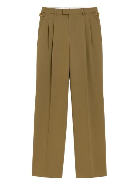 AMI Paris tab-detail wide-leg trousers - Green - zdjęcie produktu nr 1