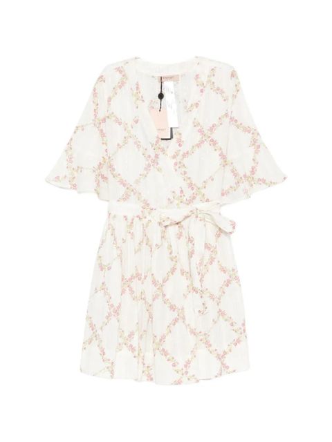 TWINSET floral tie-waist dress - White - zdjęcie produktu nr 1