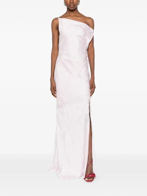 ROTATE BIRGER CHRISTENSEN ruffled scoop neck dress - Pink