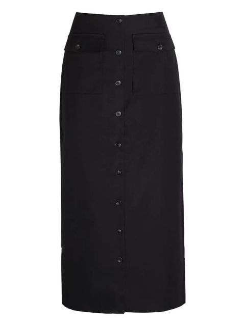 Reformation button-up skirt - Black - zdjęcie produktu nr 1