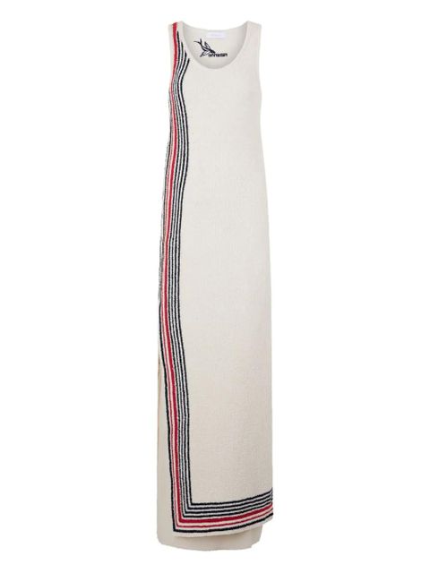 Rabanne striped sleeveless maxi dress - Neutrals - zdjęcie produktu nr 1