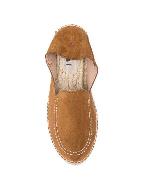 Manebi contrast-stitching espadrilles - Brown