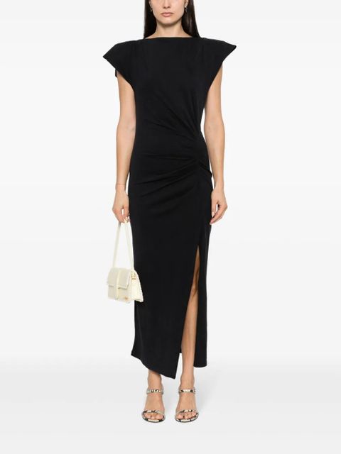 ISABEL MARANT Nadela pleated midi dress - Black - zdjęcie produktu nr 2