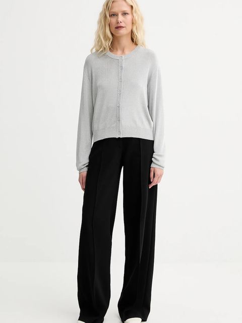 MUNTHE kardigan PARLI damski kolor szary lekki 252161125275